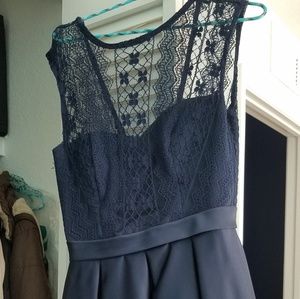 Blue cocktail dress